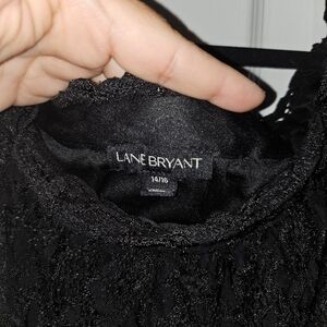 Black Lace Blouse - Lane Bryant